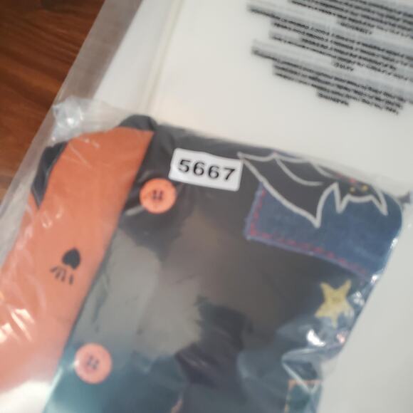 Vintage Vest Womens Large Black Orange Wool Halloween Cat Bat Pumpkin Ghost - Picture 6 of 6